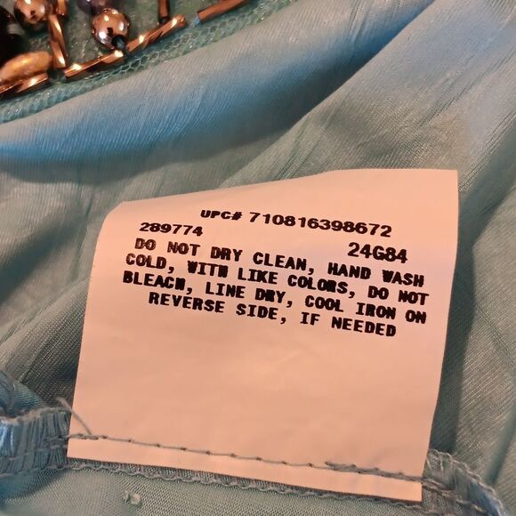 Bwear Blue Embellished Sleeveless Tank Top - Picture 9 of 12